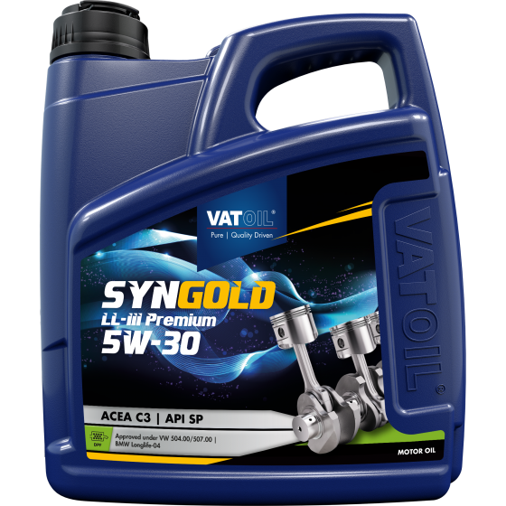 4 L can VatOil SynGold LL-III Premium 5W-30