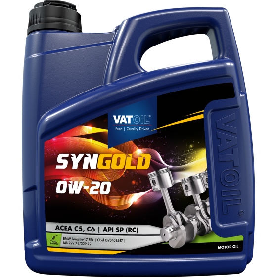 4 L can VatOil SynGold 0W-20