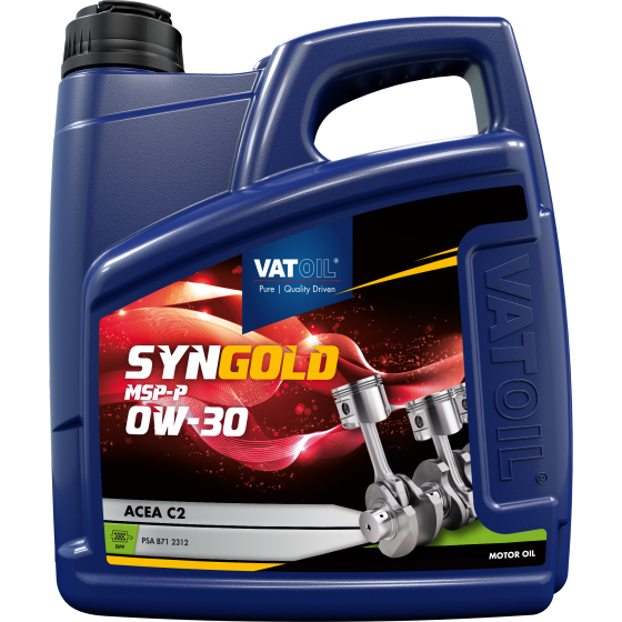 4 L can VatOil SynGold MSP-P 0W-30