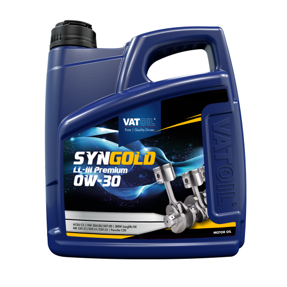 4 L can VatOil SynGold LL-III Premium 0W-30