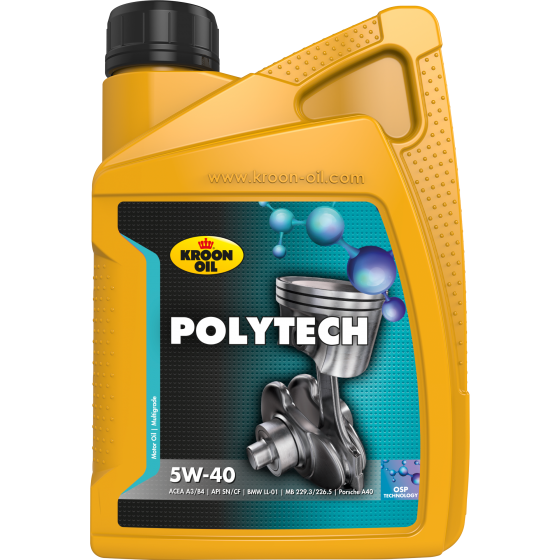 1 L bottle Kroon-Oil PolyTech 5W-40