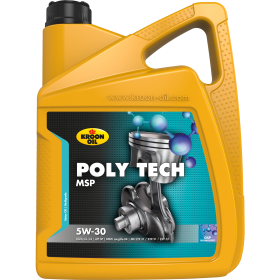 5 L can Kroon-Oil PolyTech MSP 5W-30